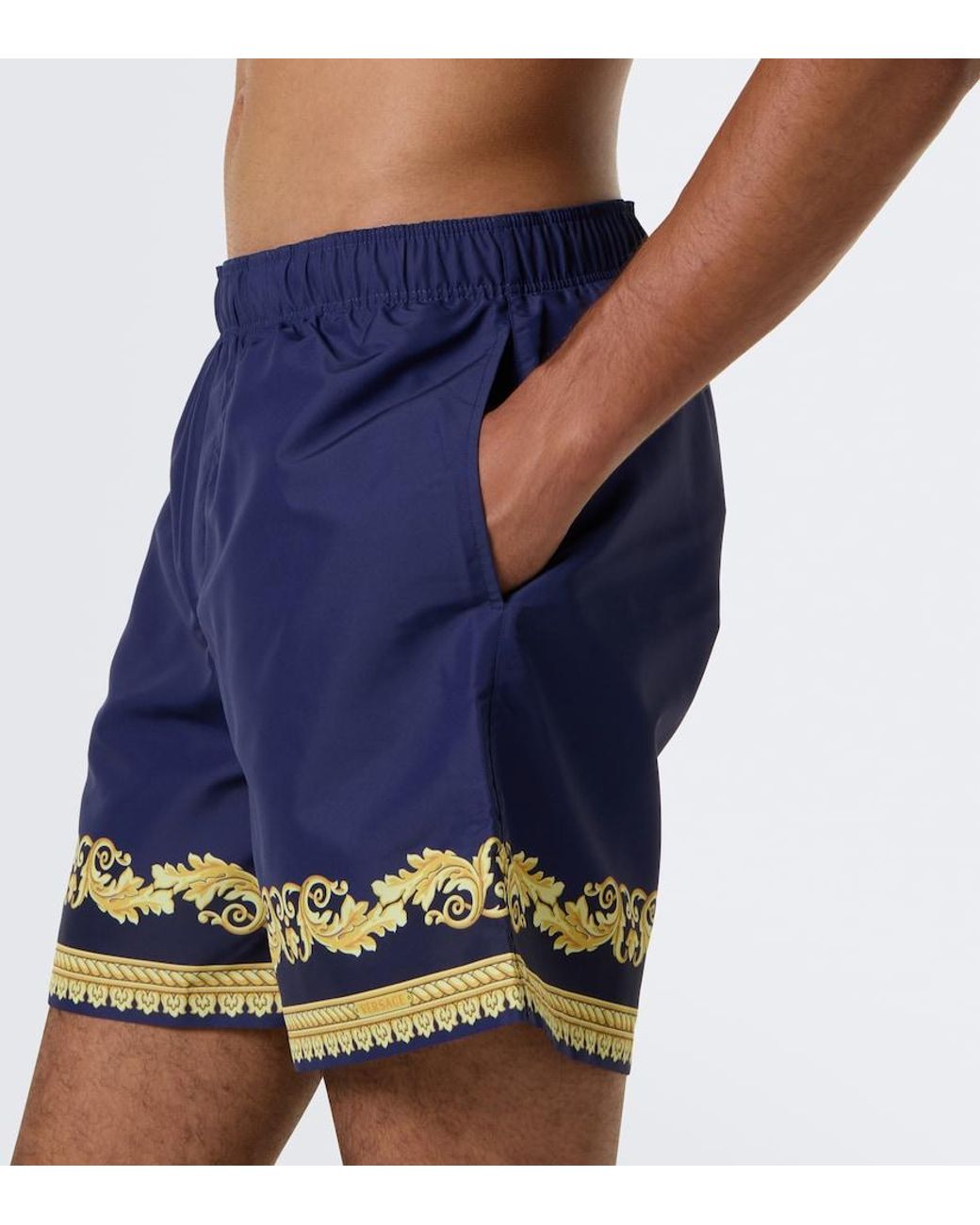 Banador Barocco Versace de hombre de color Blue