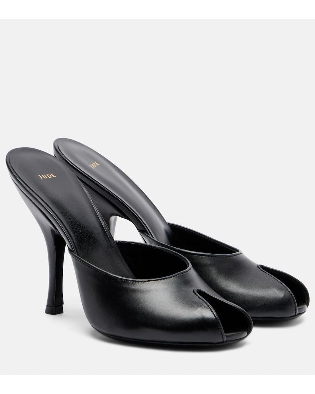 Jude Black Date Leather Mules