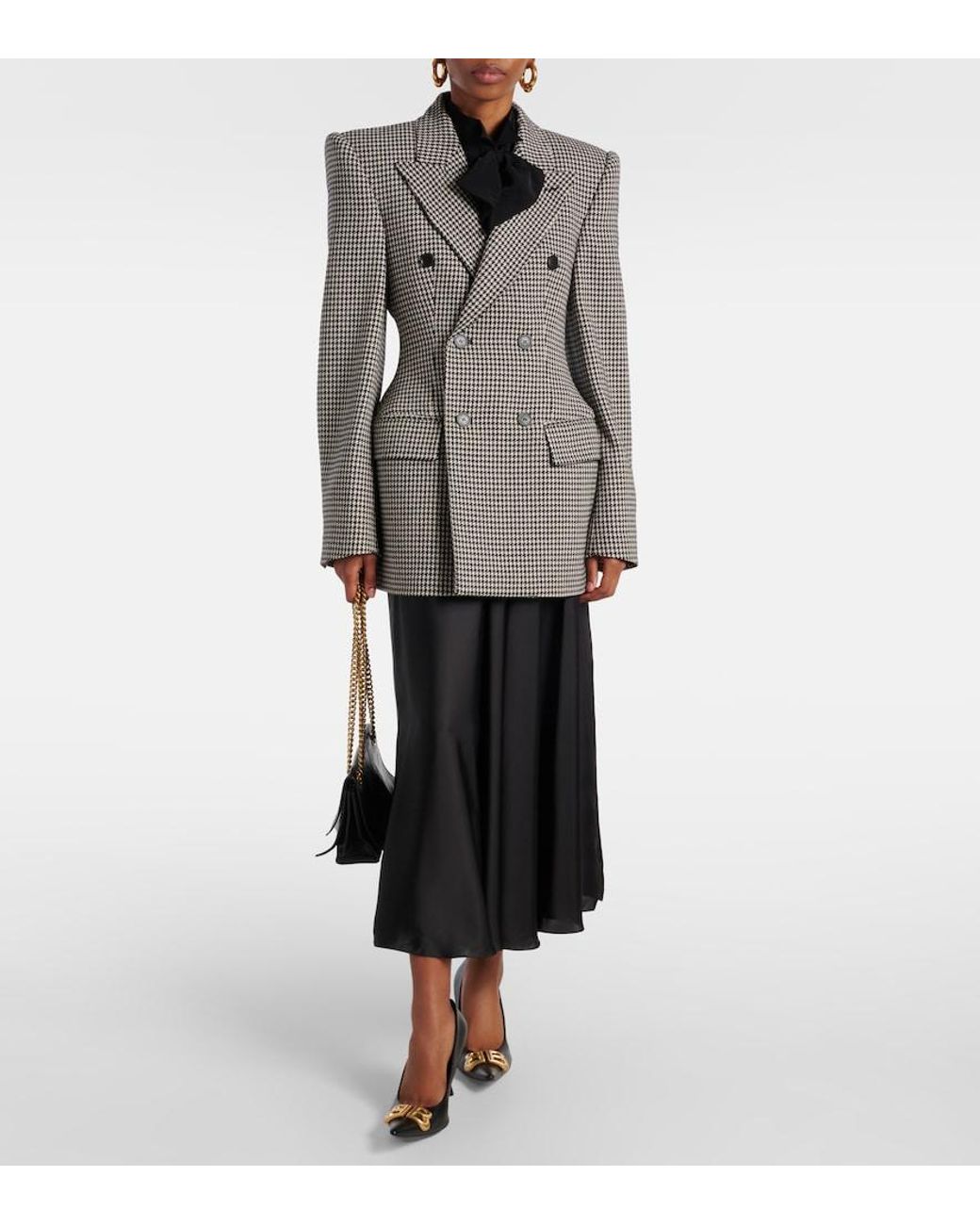 Balenciaga Gray 'Hourglass' Blazer