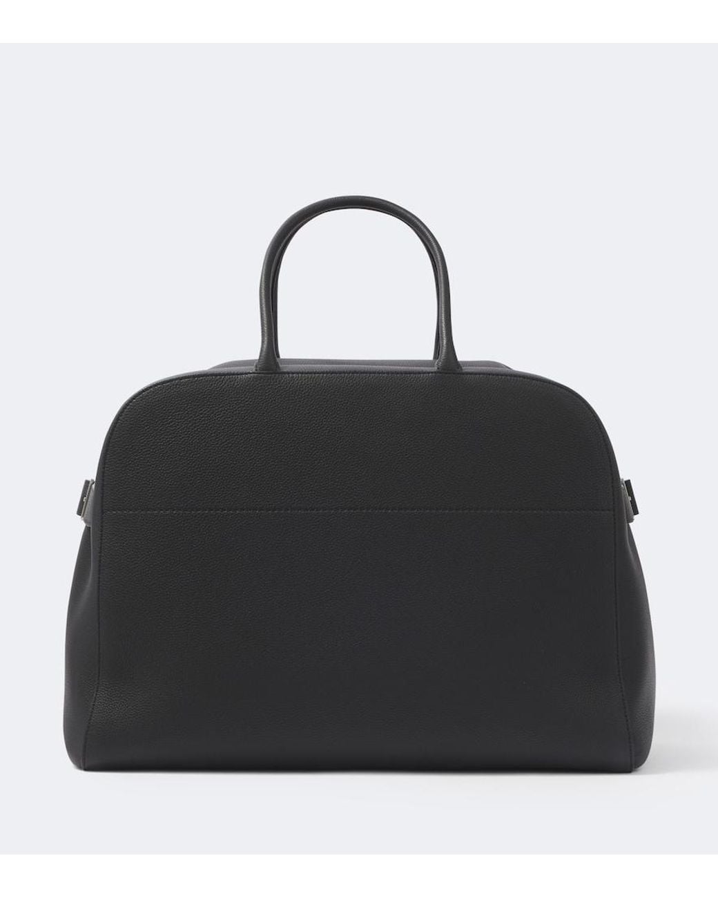 The Row Black Marco Leather Duffel Bag for men