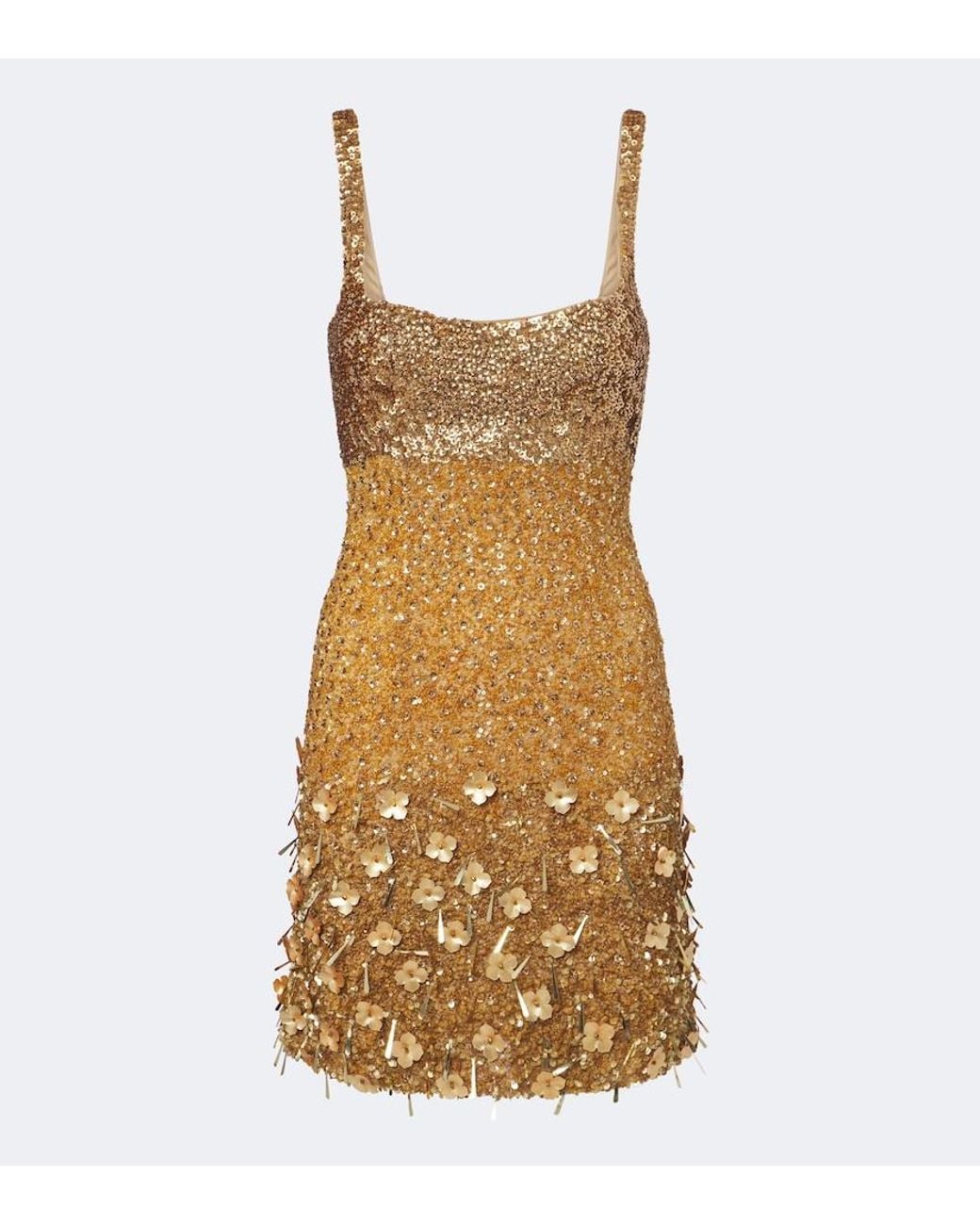 La Fuori Metallic Maris Sequined Minidress