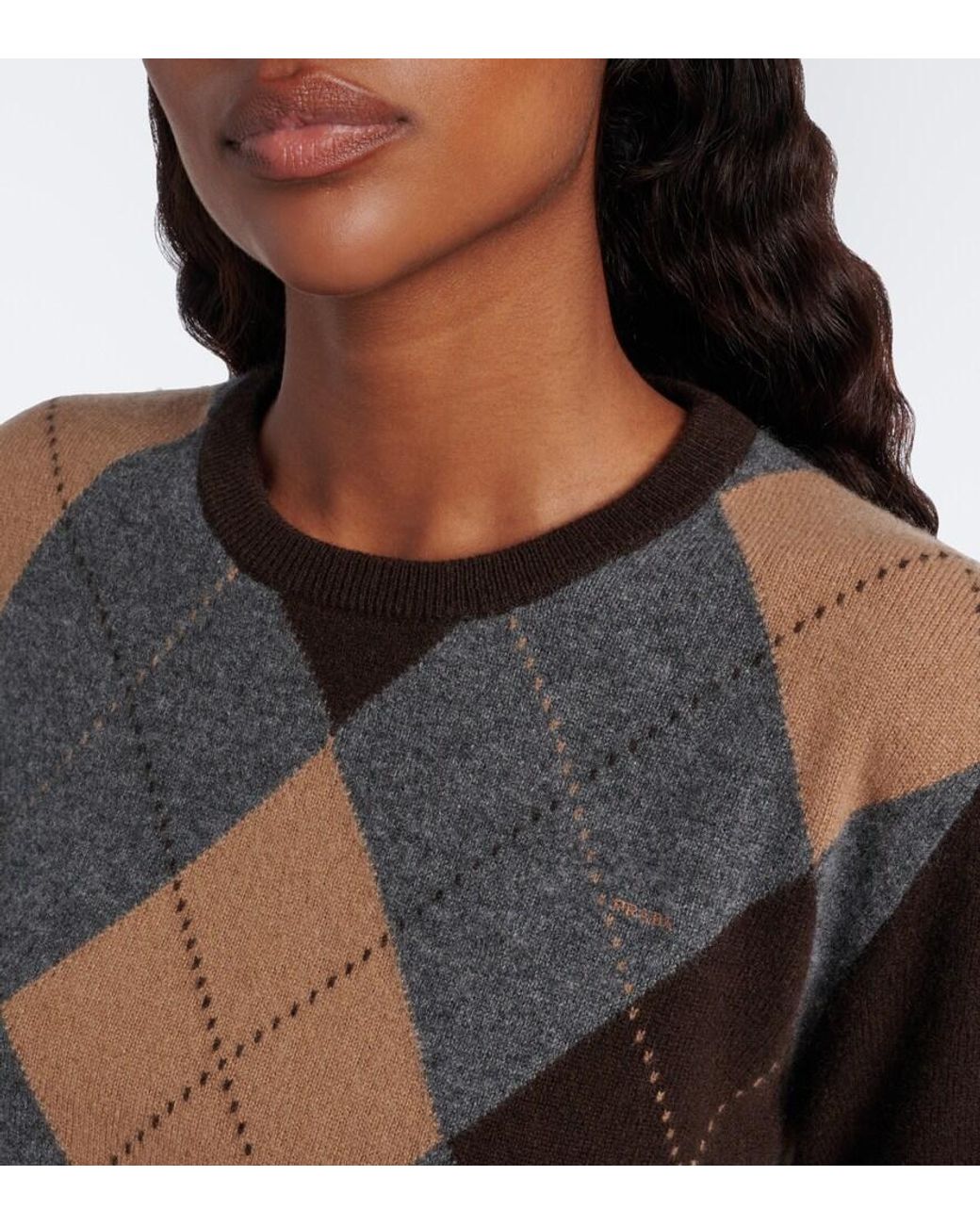 Jersey Argyle De Cachemir Prada de color Black