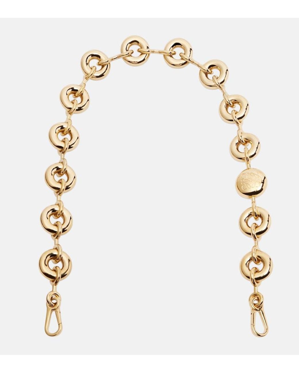 Loewe White Chunky Donut Stainless Steel Bag Strap
