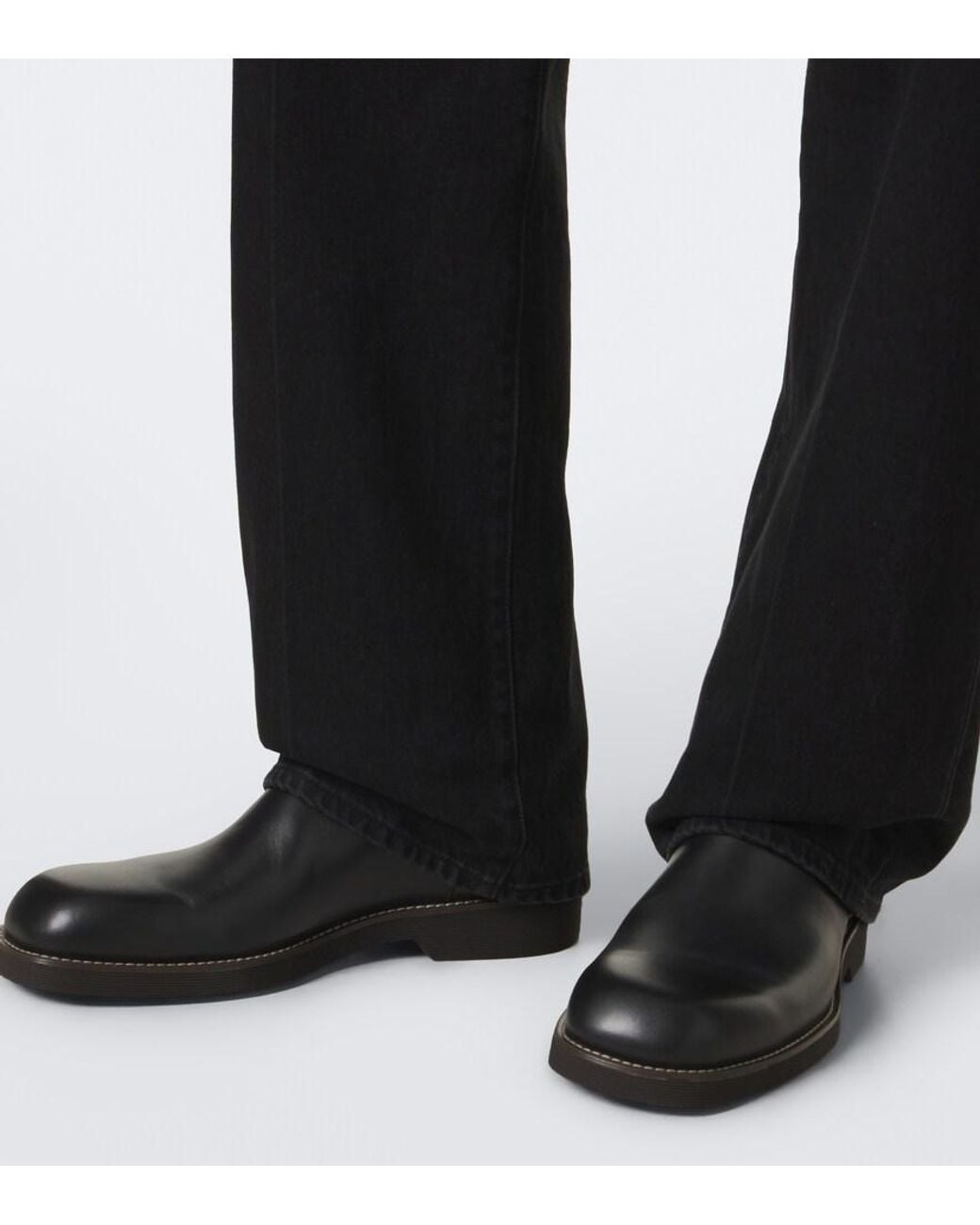 Lemaire Black Straight Jeans for men