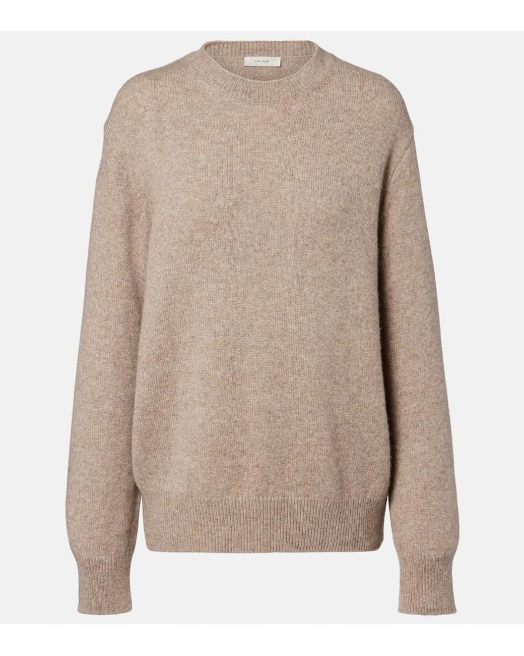 The Row Brown Noval Knitted Cashmere Sweater