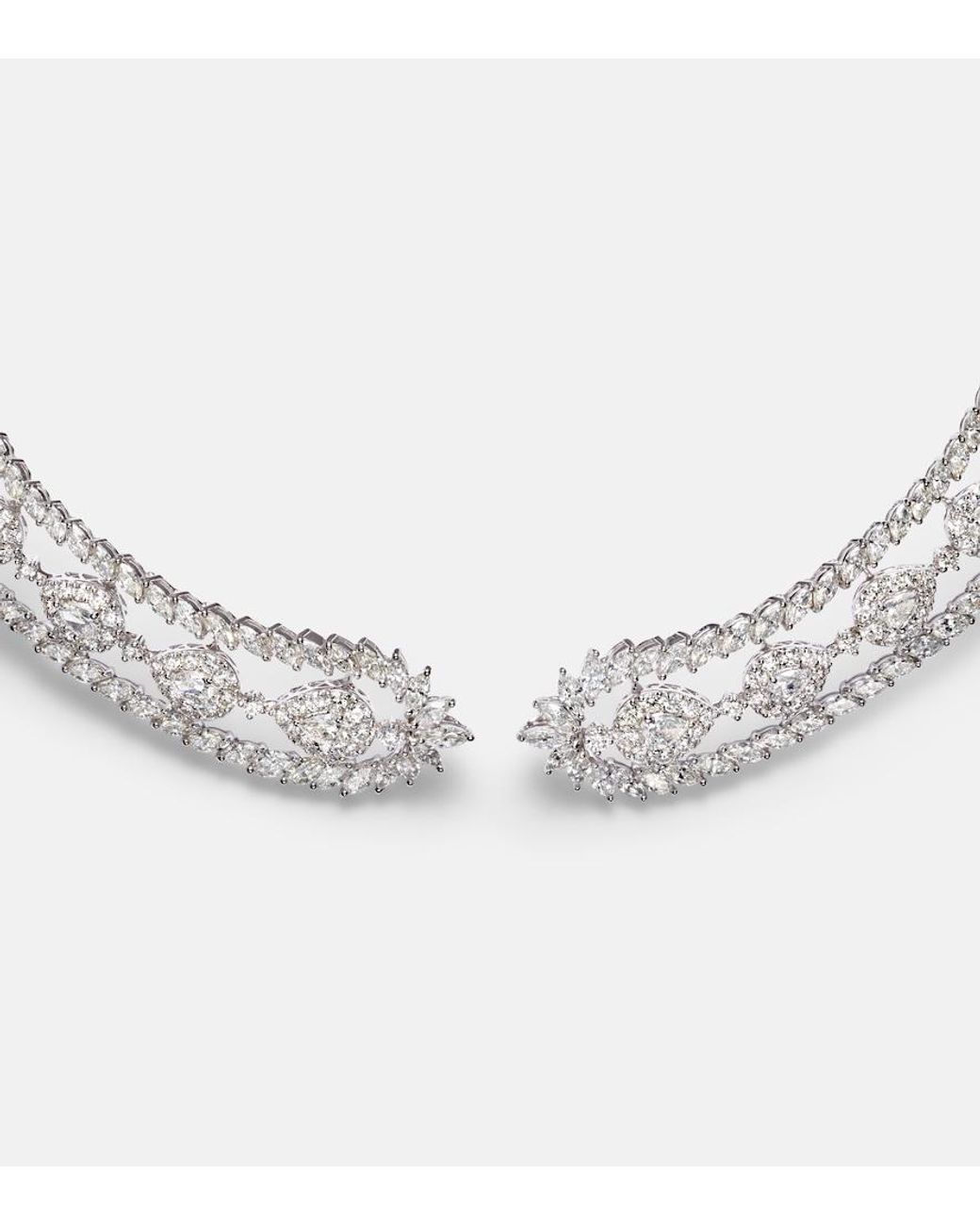 YEPREM Metallic Y-Couture 18Kt Choker With Diamonds