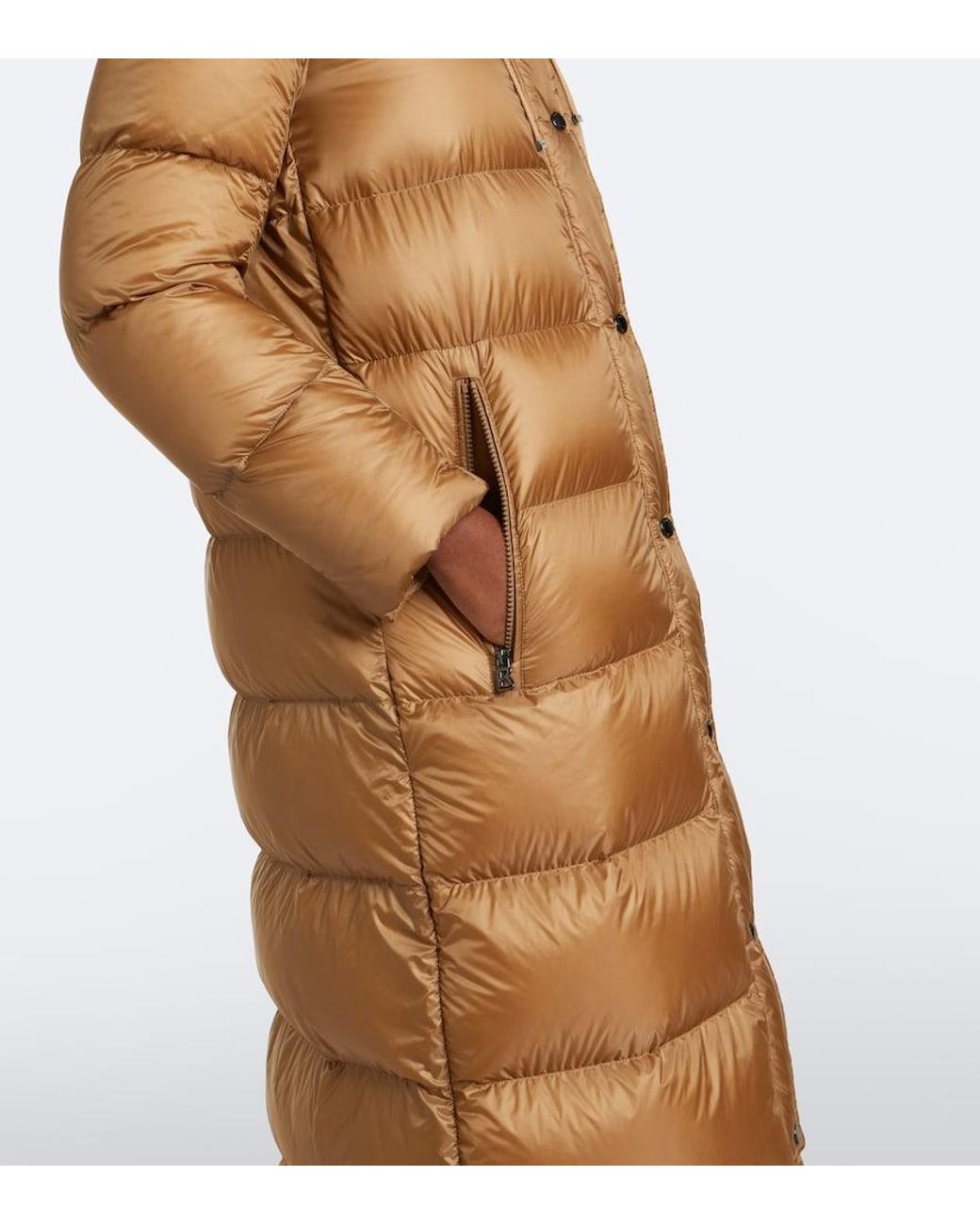 Bogner Natural Maxie Hooded Down Coat