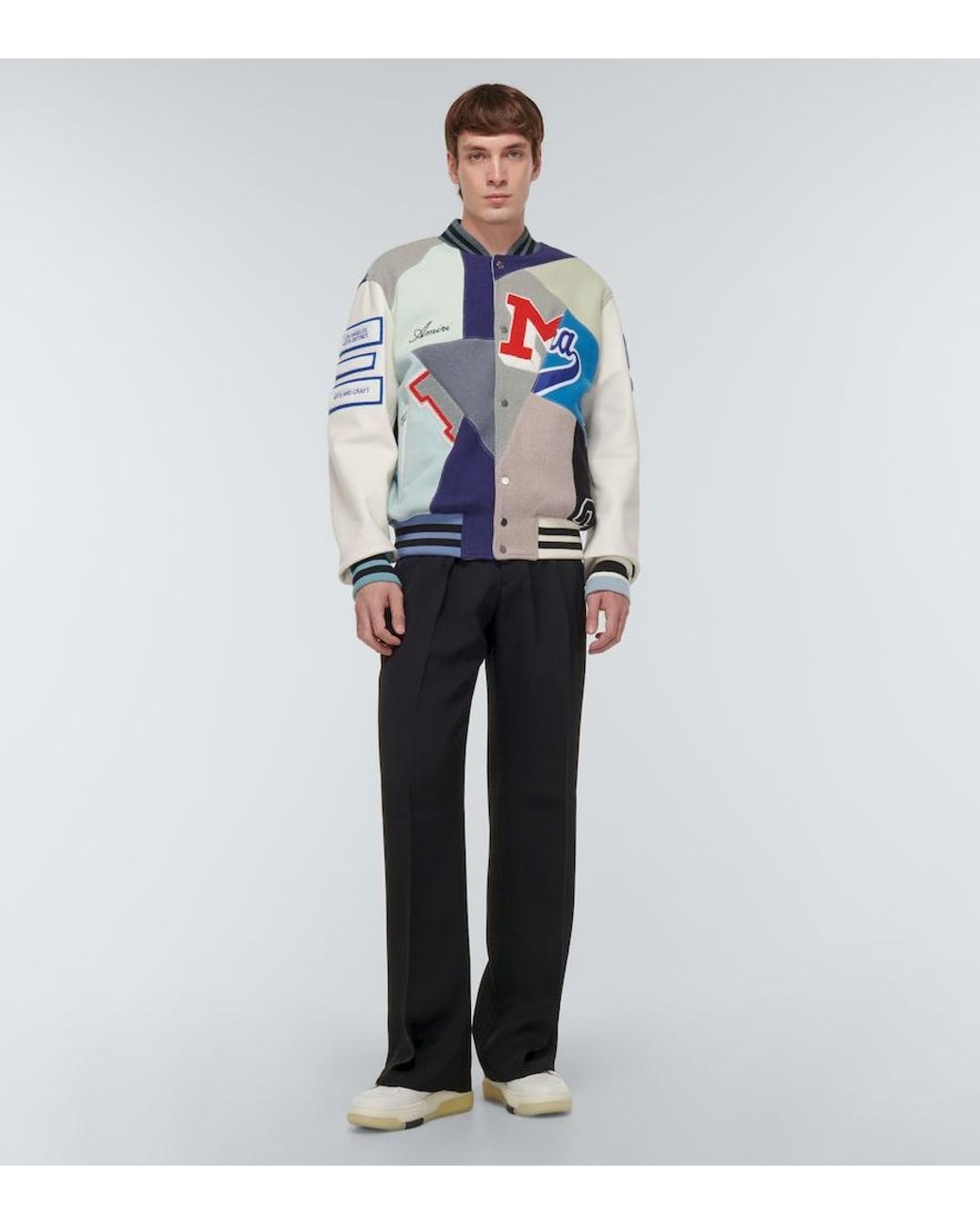 Amiri Black Twill Straight Pants for men