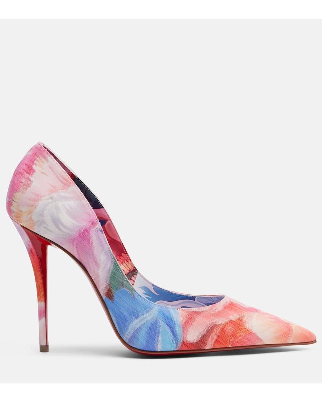 Christian Louboutin Pink Miss Z Floral Chine Pumps