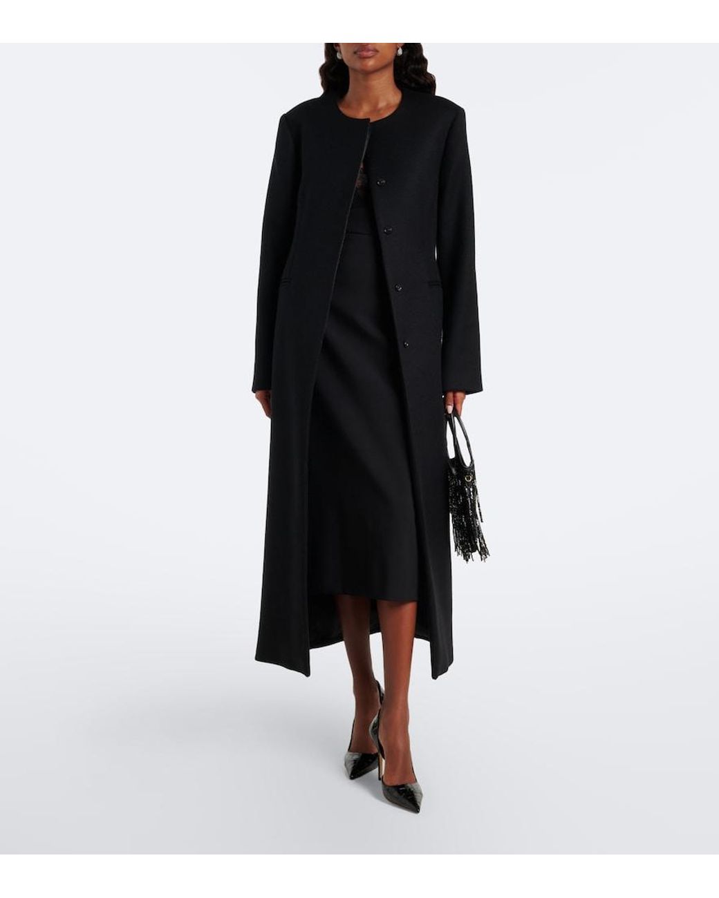 Jimmy Choo Black Brigitte Croc-Effect Patent Leather Pumps