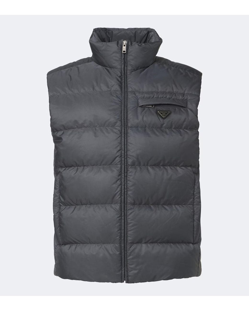 Chaleco De Plumas De Re-Nylon Prada de hombre de color Gray