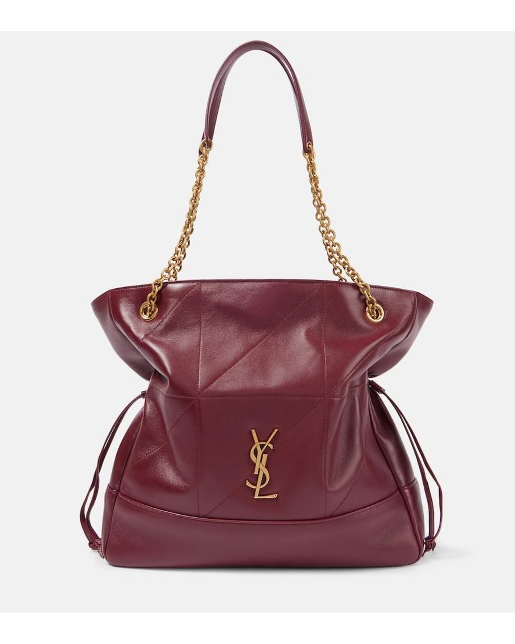 Saint Laurent Purple Jamie Shopping Leather Tote Bag