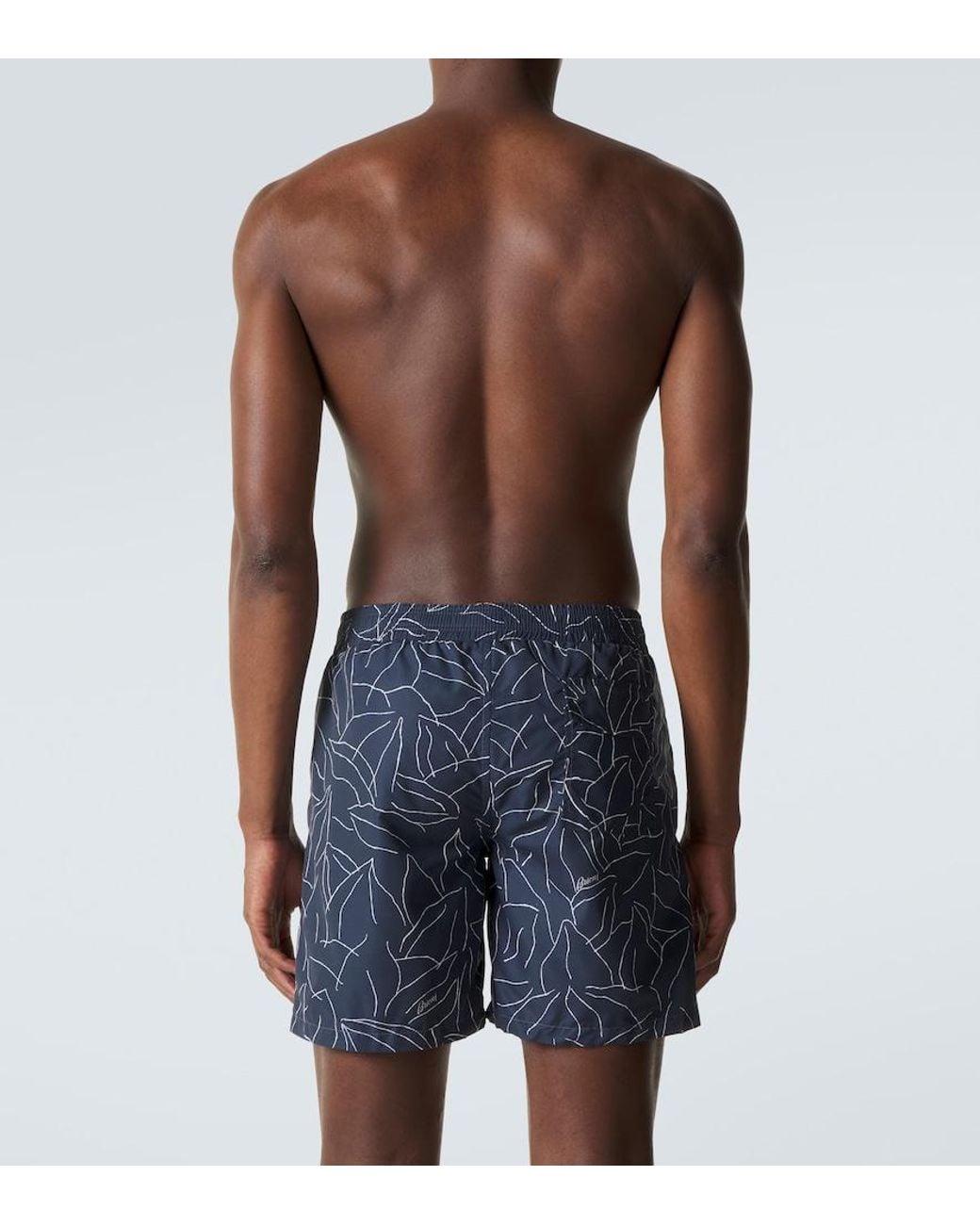 Banador Estampado Brioni de hombre de color Blue