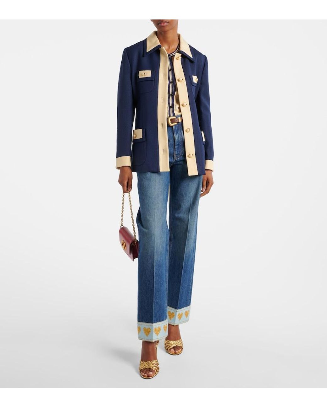 Valentino Blue Caban 38