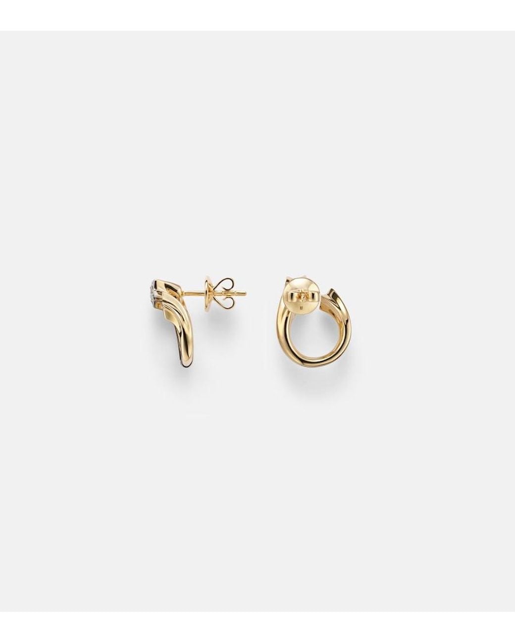 Roxanne First White Shooting Star 14Kt Earrings With Diamonds