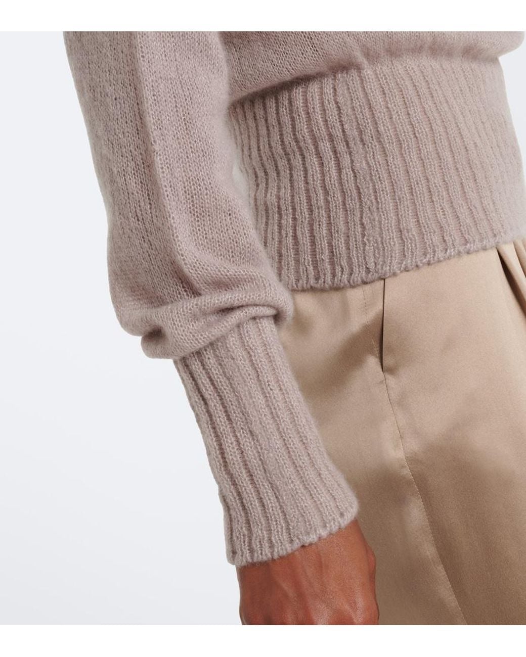 Tom Ford Natural Cashmere And Silk-Blend Sweater