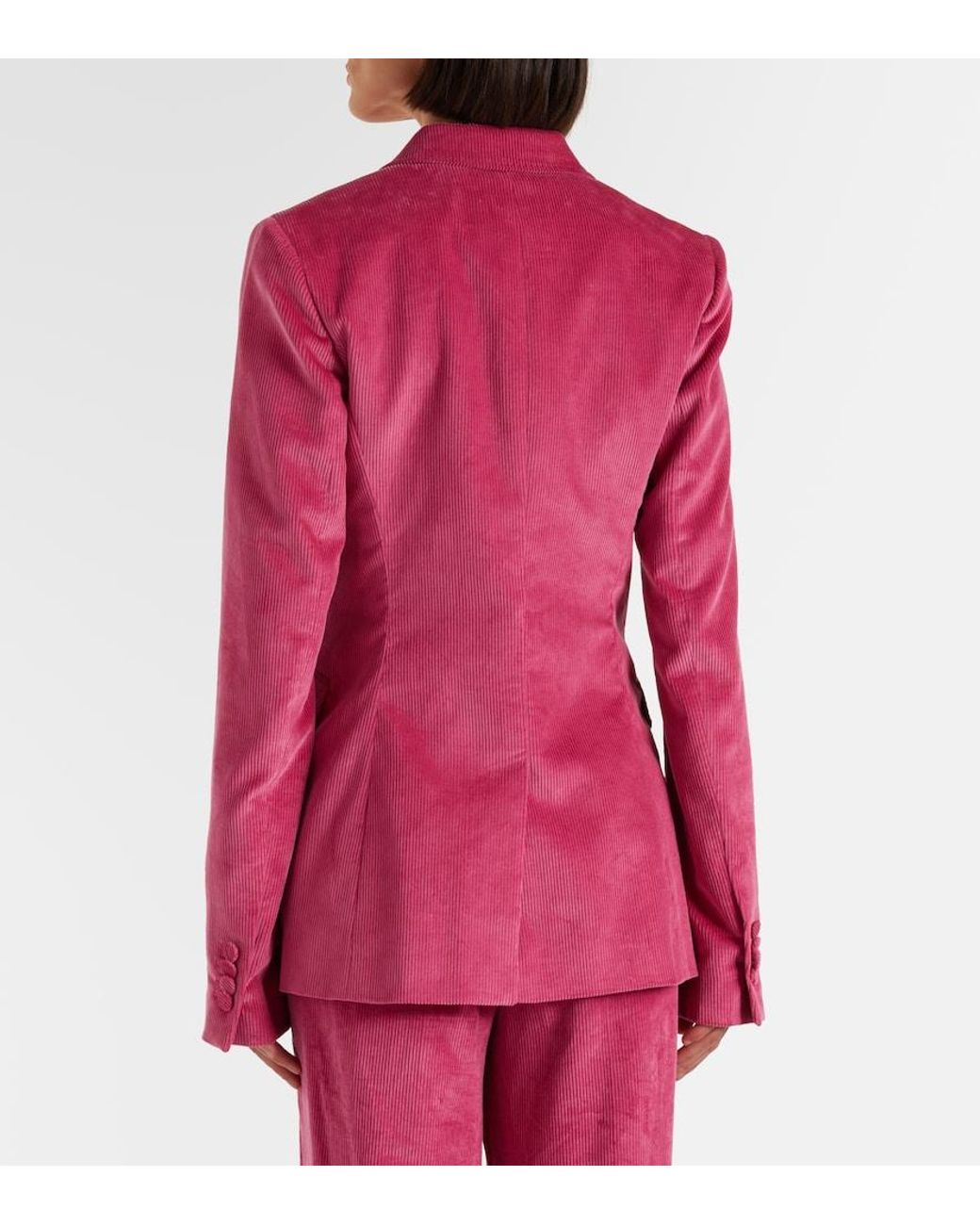 Gabriela Hearst Pink Angela Cotton Corduroy Blazer