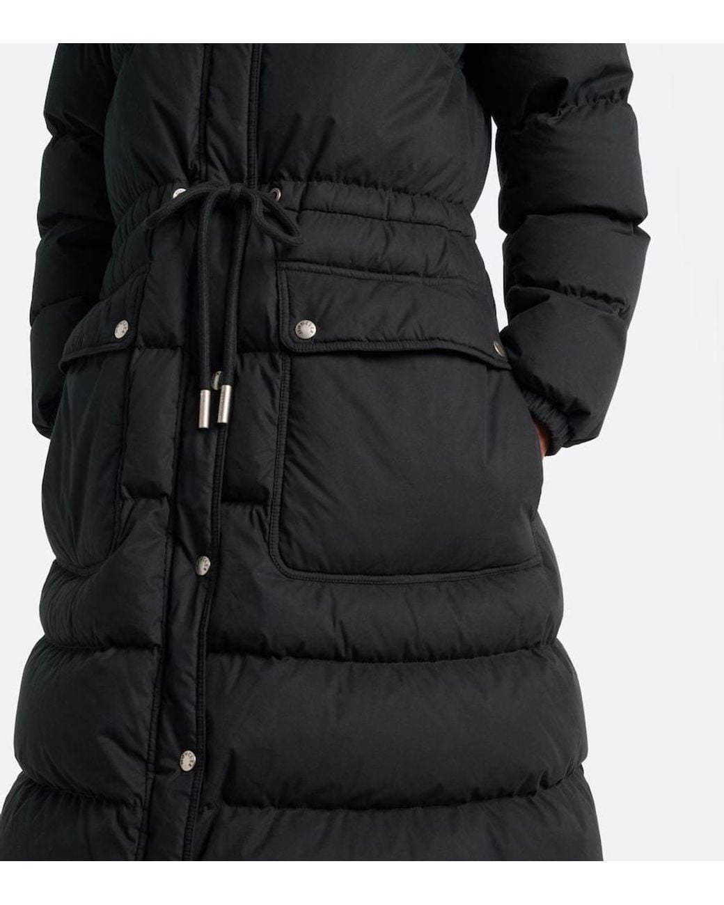 Moncler Black Pic Hooded Down Coat