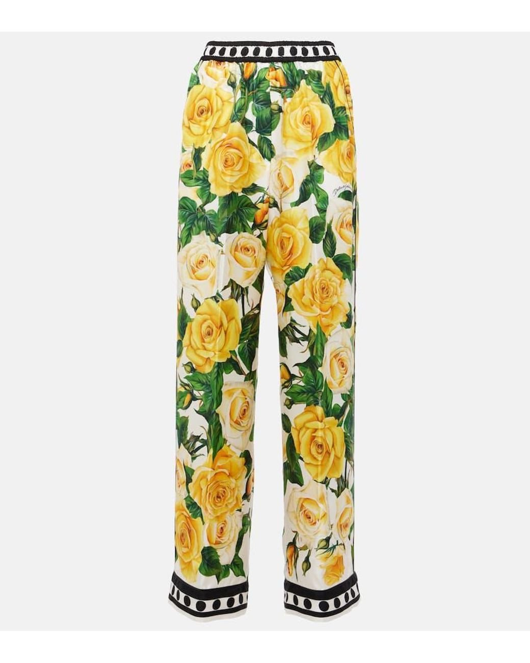 【送料&関税込】Dolce & Gabbana High-rise Trousers High-rise cotton-blend chinos in beige - Dolce Gabbana