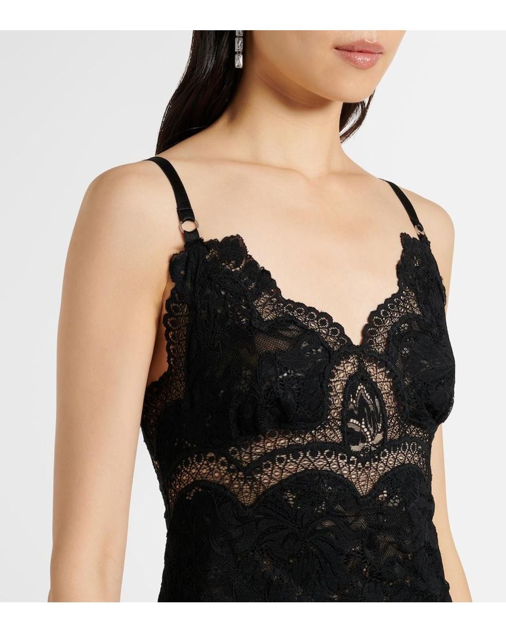 Rabanne Black Lace Maxi Dress