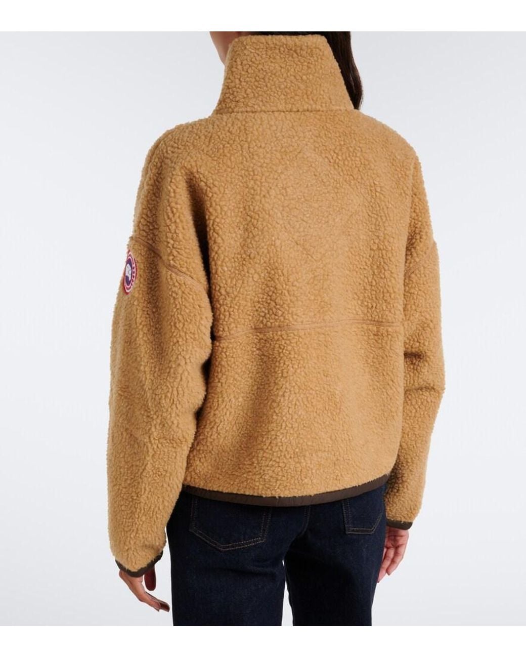 Canada Goose Natural Simcoe Wool-Blend Fleece Jacket