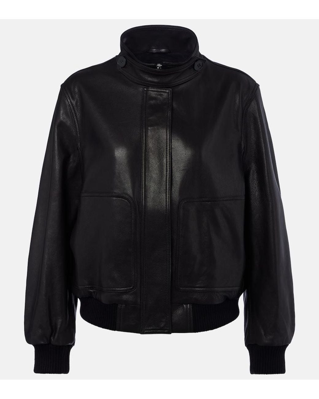 Nour Hammour Black Rios Leather Jacket
