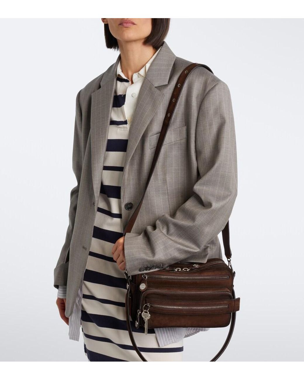 Acne Black Camero Party Suede Shoulder Bag