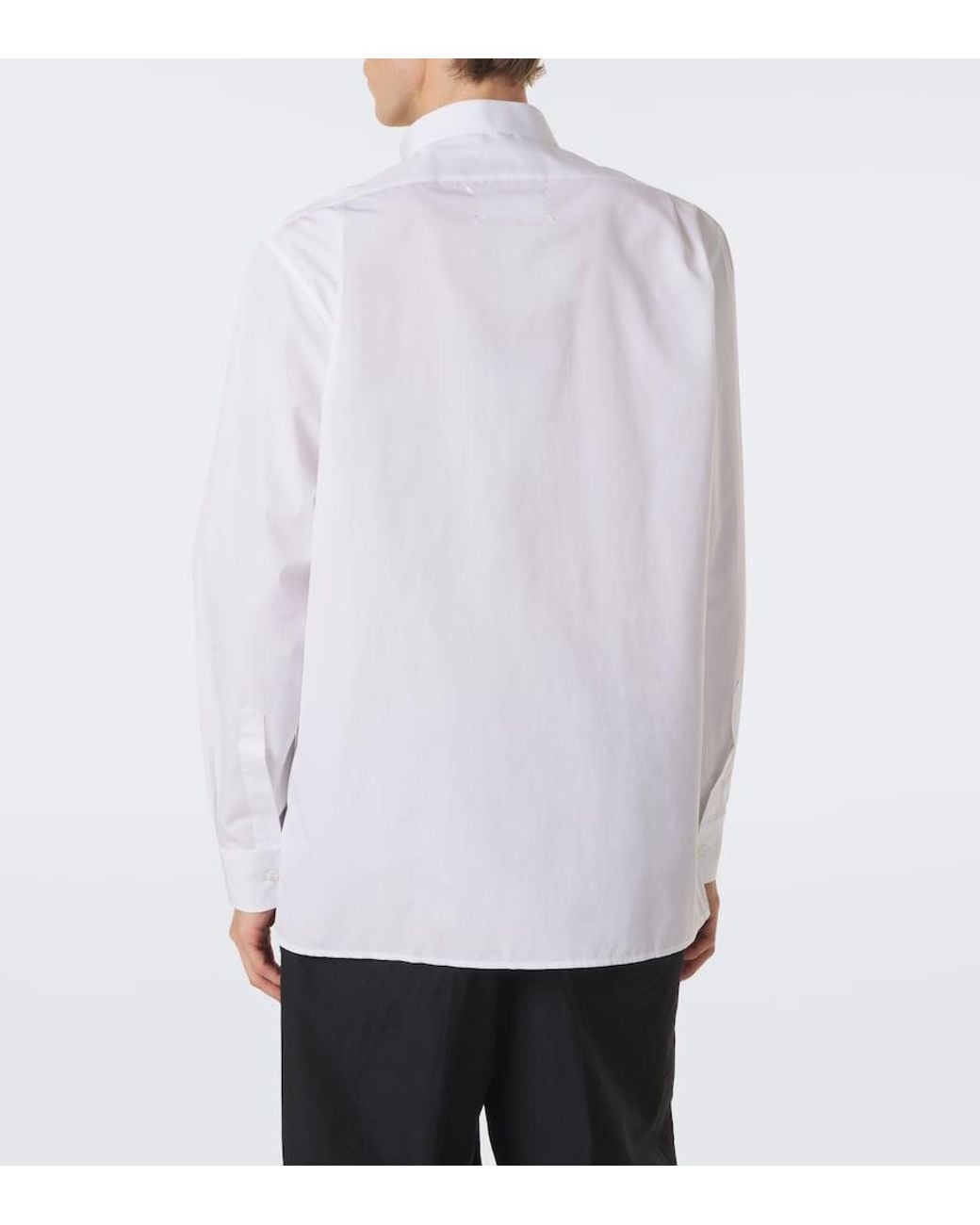 Maison Margiela White Cotton Poplin Shirt for men