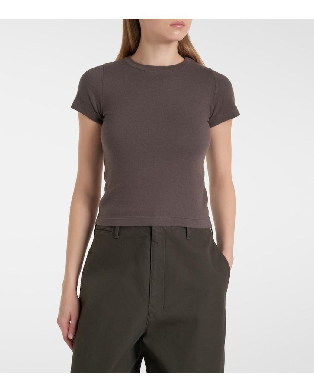 Extreme Cashmere Brown N°292 America Cotton And Cashmere T-Shirt