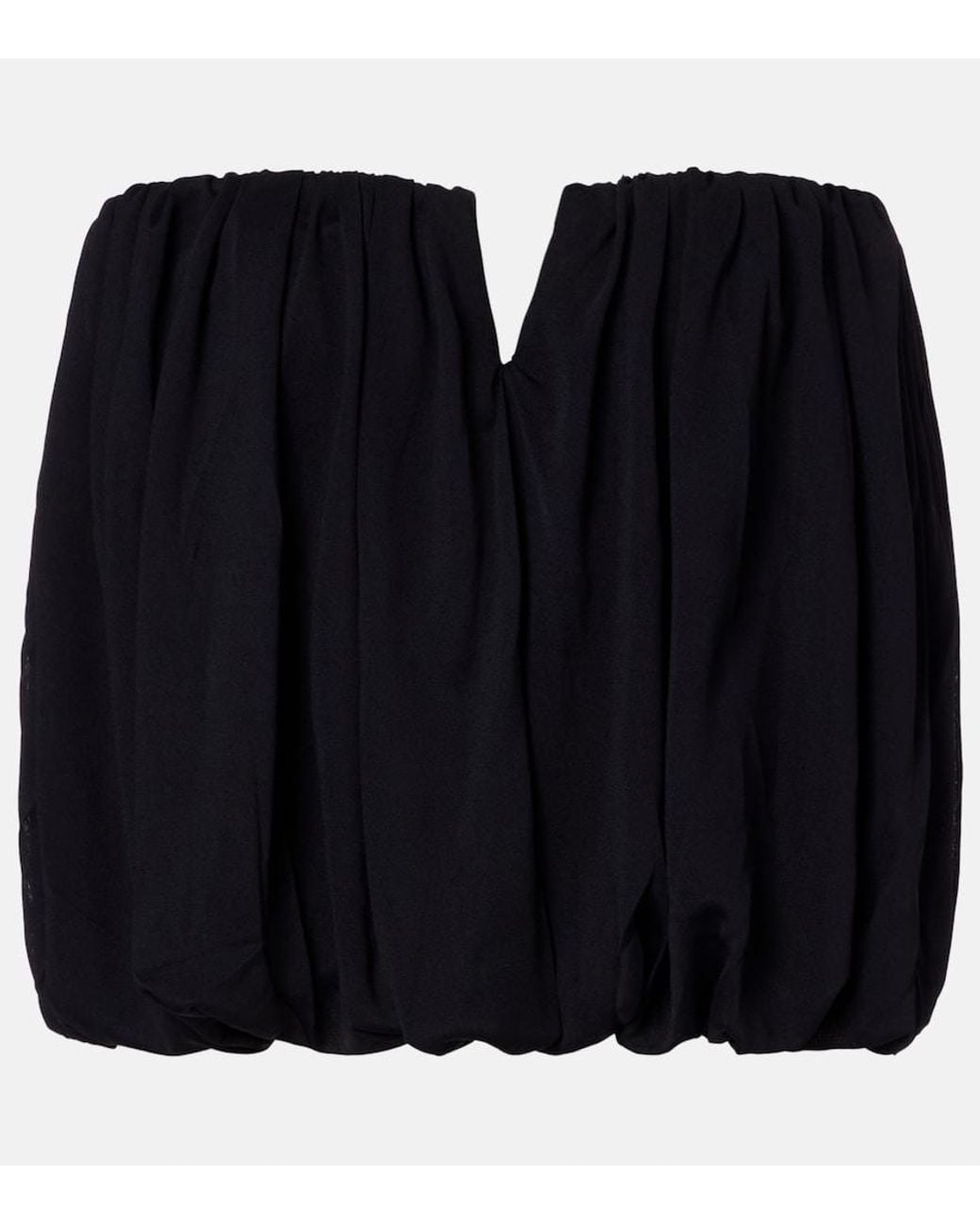 Isabel Marant Black Amalia Gathered Top