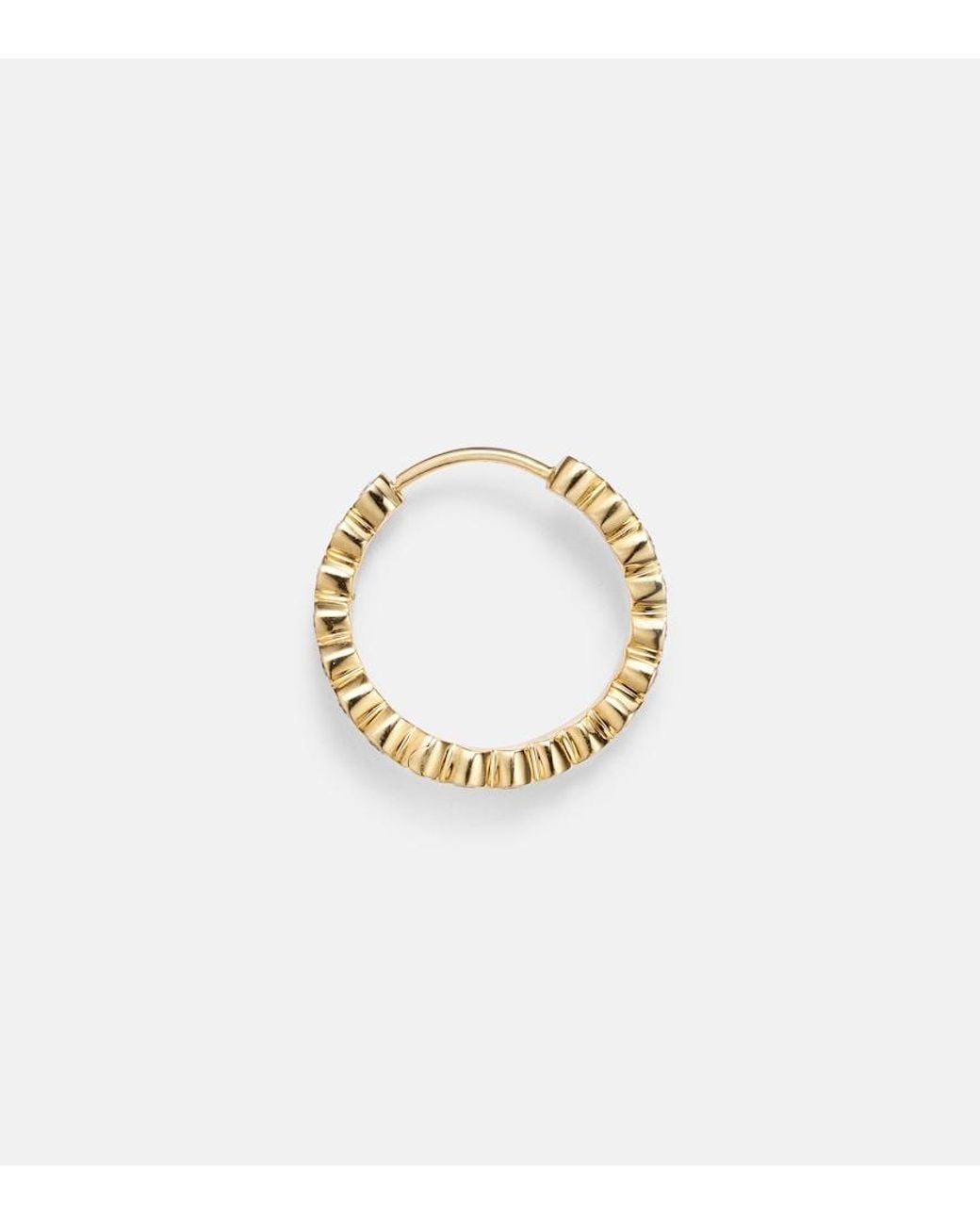 Sophie Bille Brahe Metallic Courant 18Kt Single Earring With Diamonds