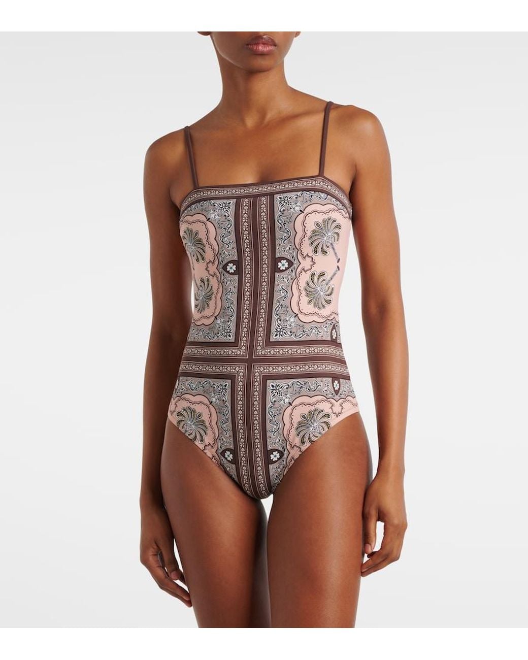LaDoubleJ Pink Elle Printed Swimsuit