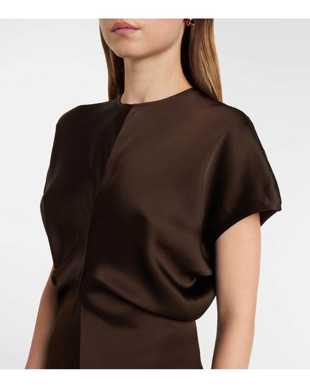 quince brown dress Ruffled Quinceanera by Ragazza EV82-682 7 / Black/Bronze Floor Length Champagne Glitter Neckline:Asymmetrical Size:30 Pant Size This dress is designed