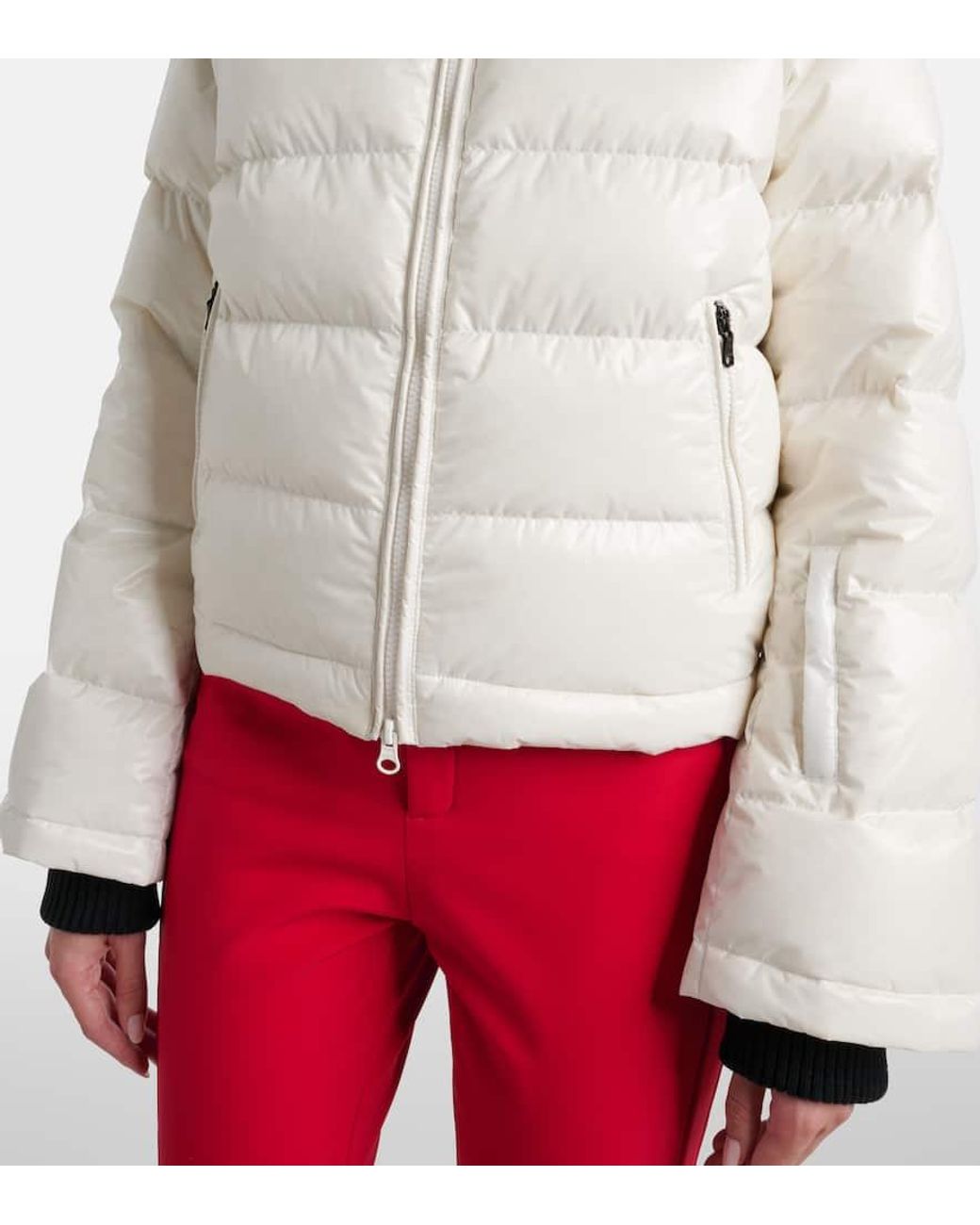 Perfect Moment White Polar Flare Down Ski Jacket