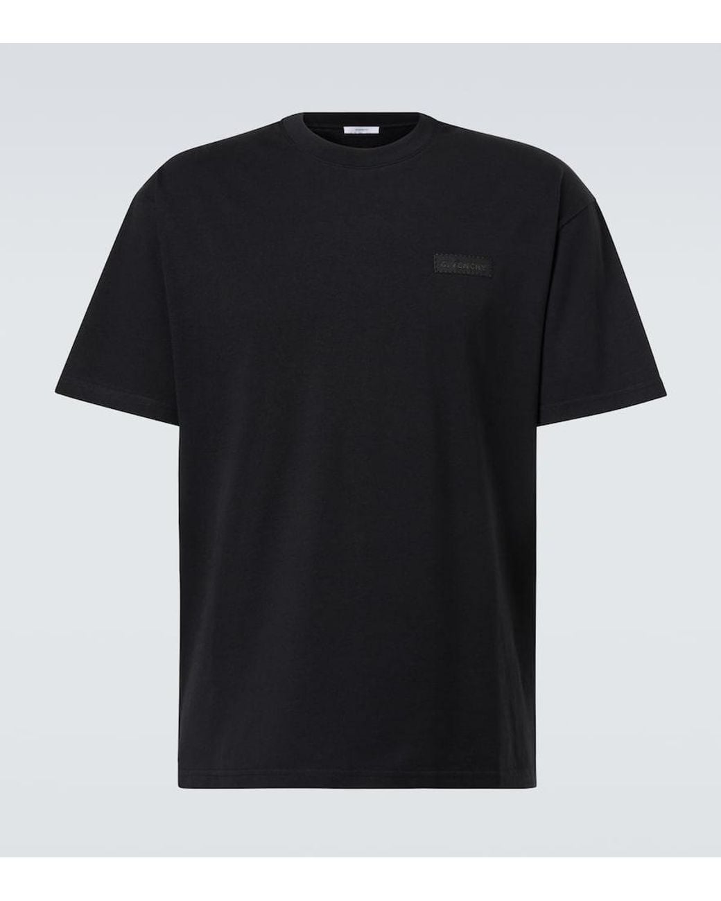 Camiseta De Jersey De Algodon Con Logo Givenchy de hombre de color Black