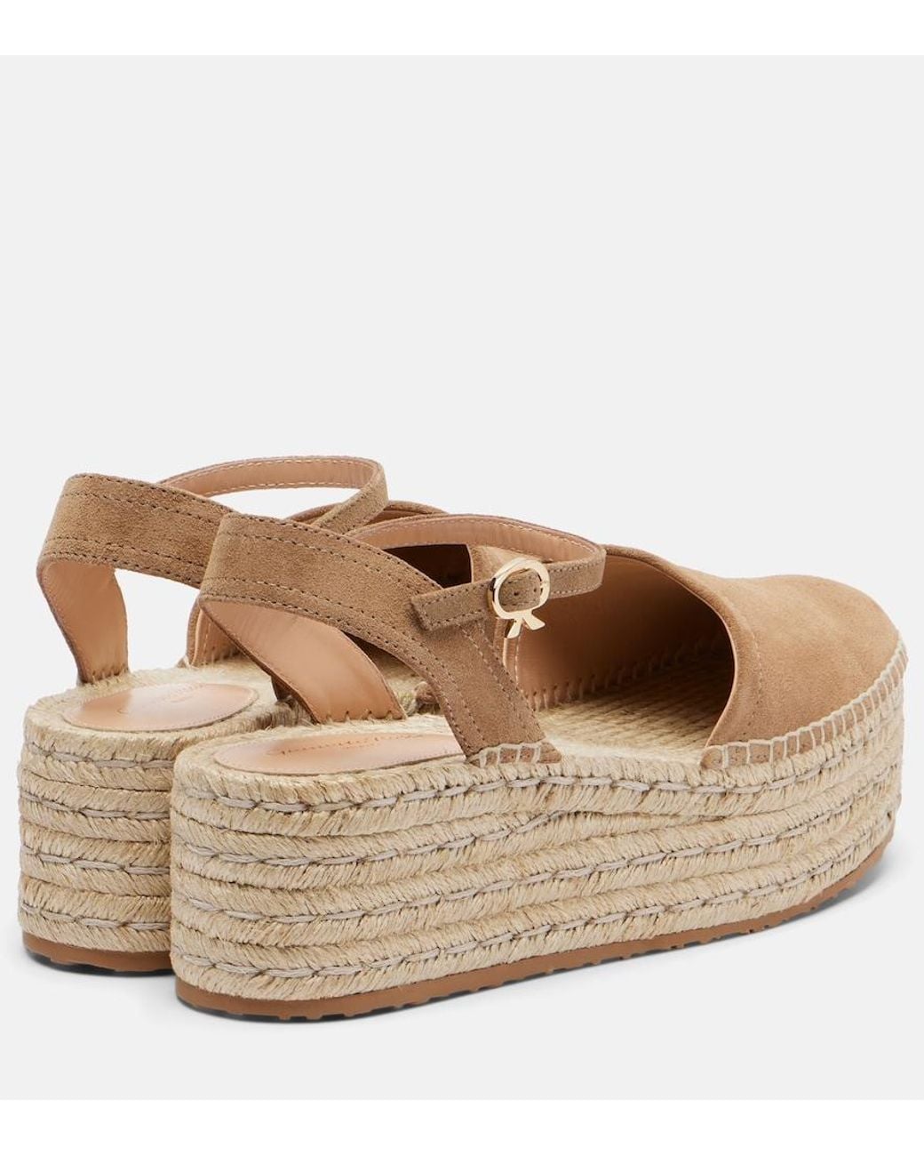 Gianvito Rossi Natural Suede Espadrilles