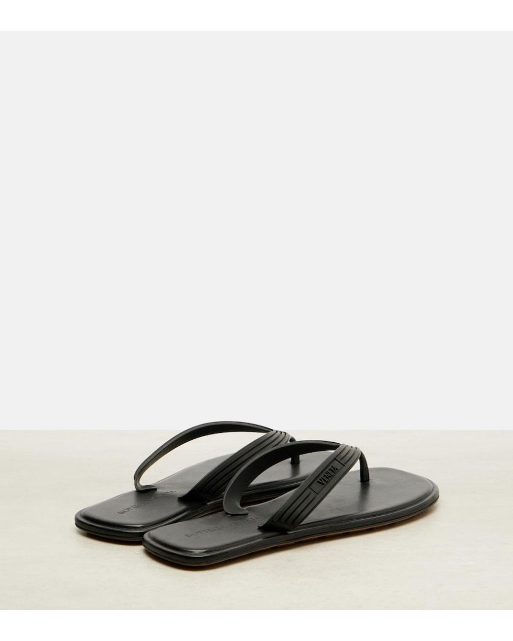 Bottega Veneta Brown Sampieri Thong Sandals