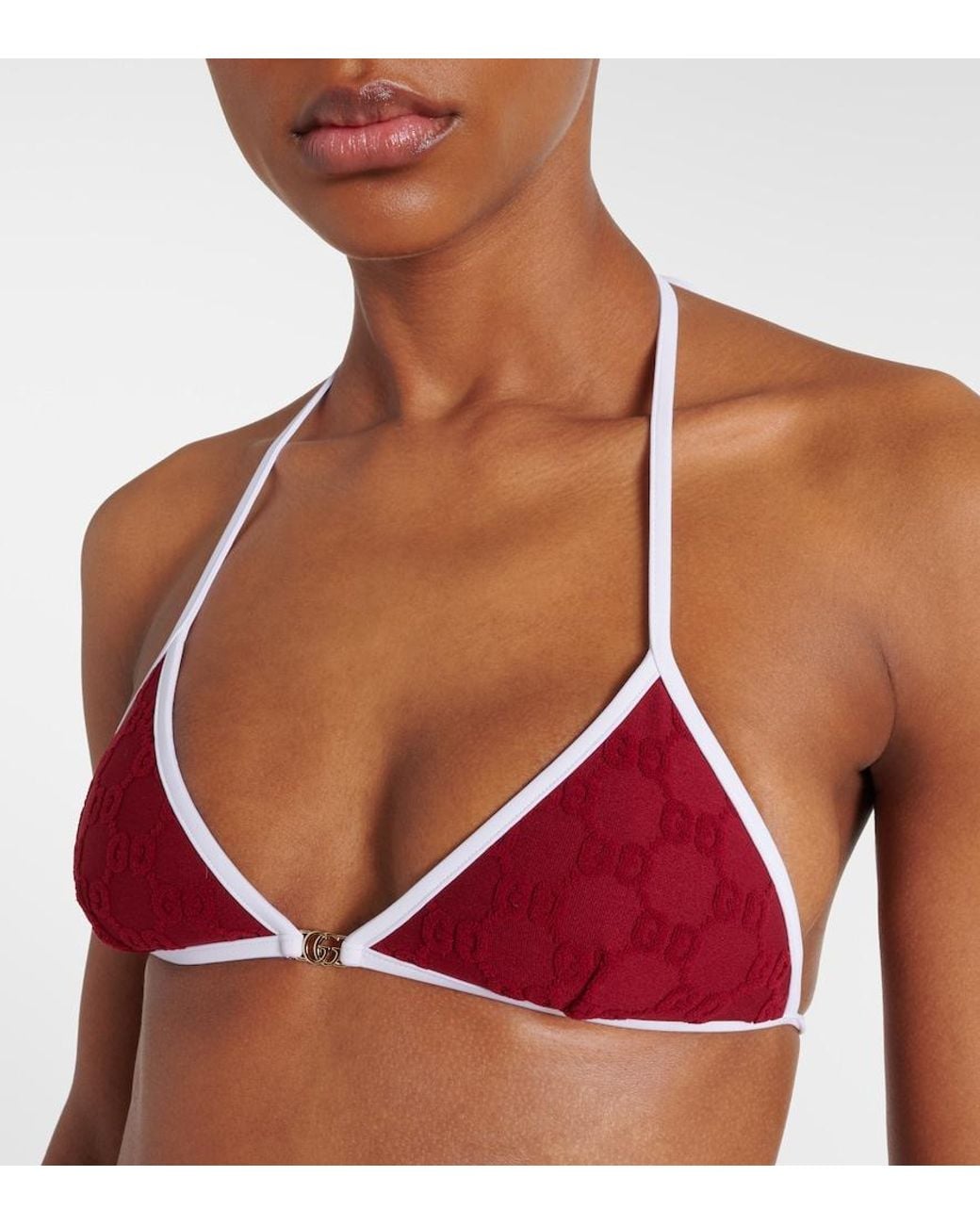 Gucci Red Gg Bikini