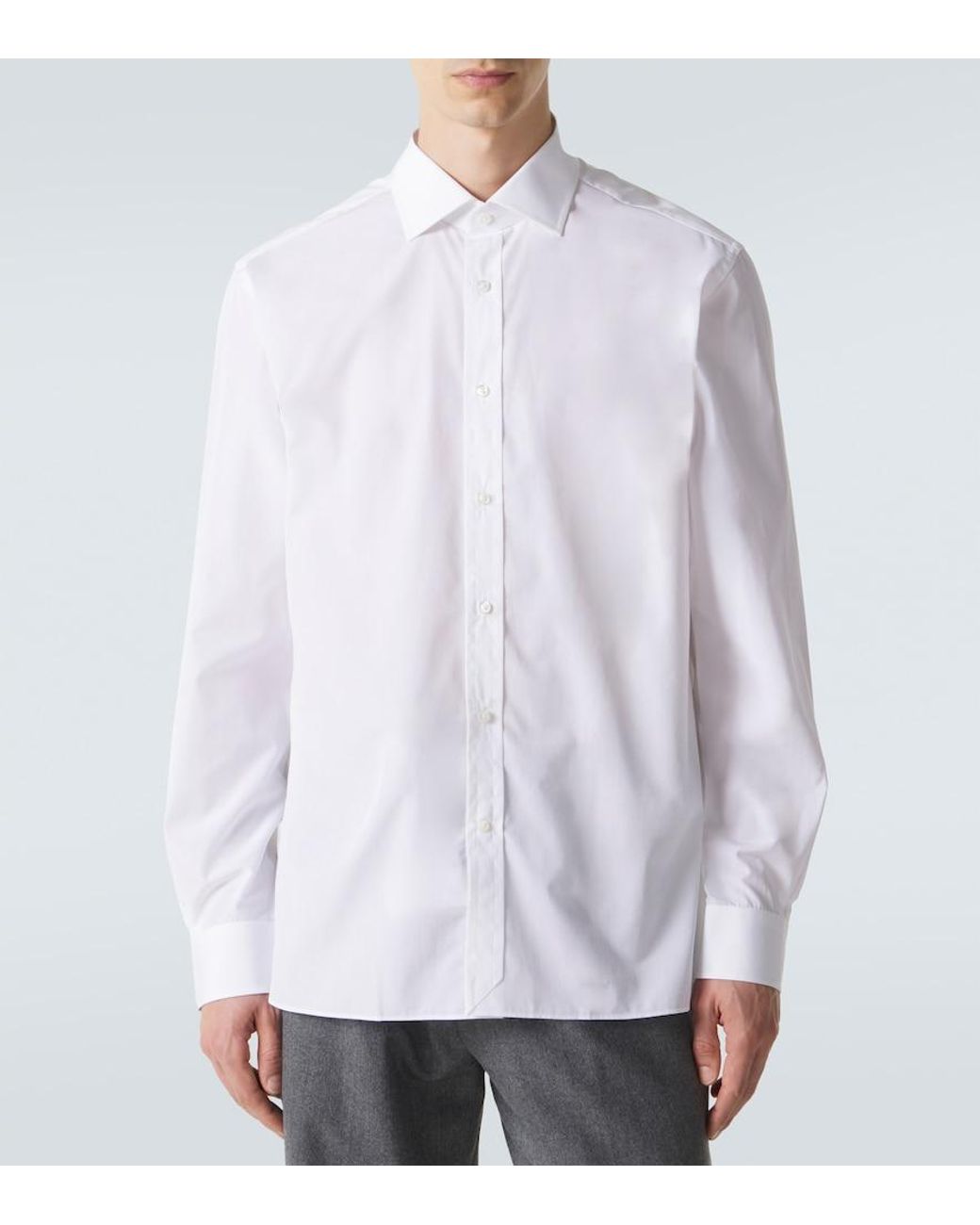 Ralph Lauren White Cotton Shirt for men