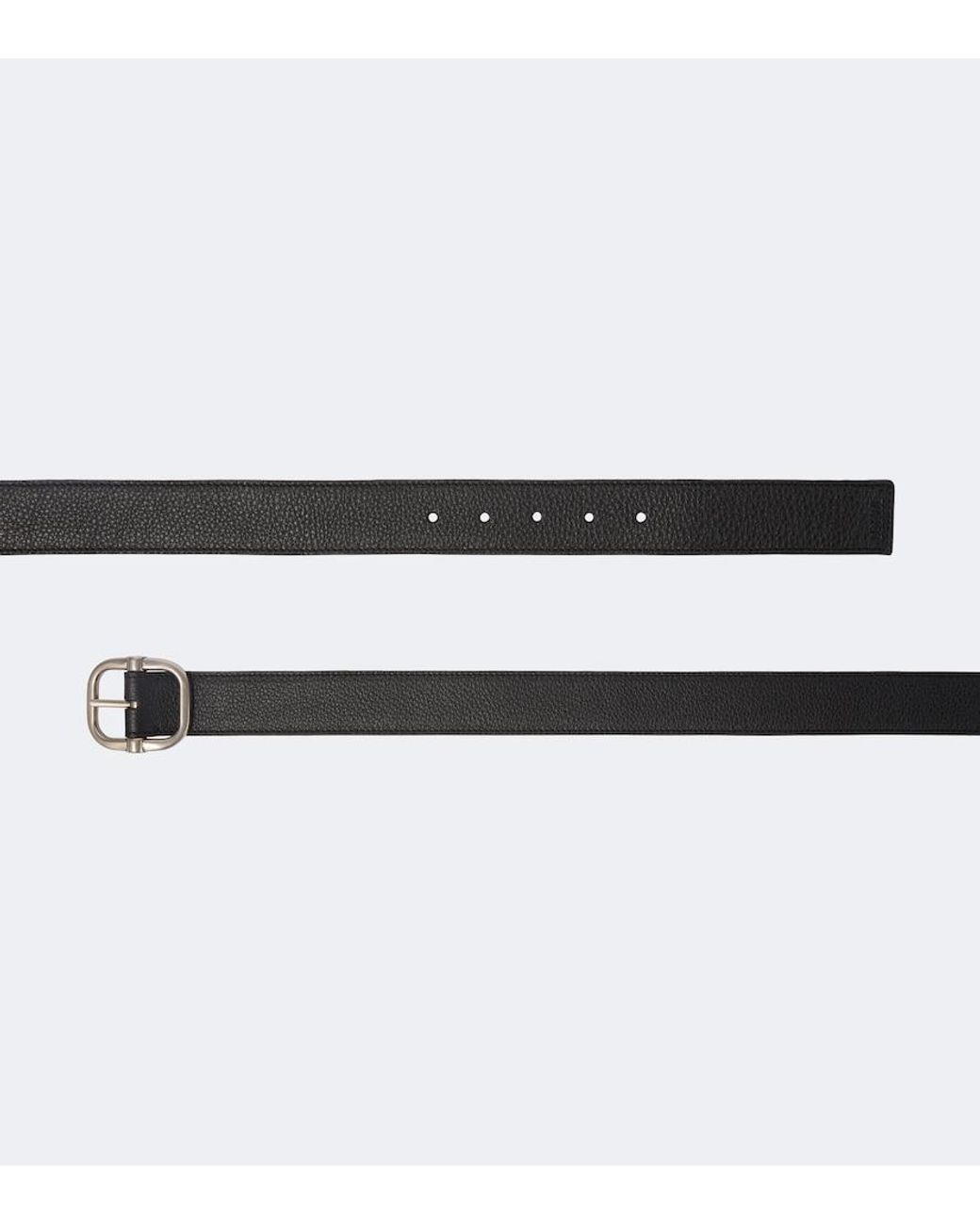 Loewe Black Loop Reversible Leather Belt for men
