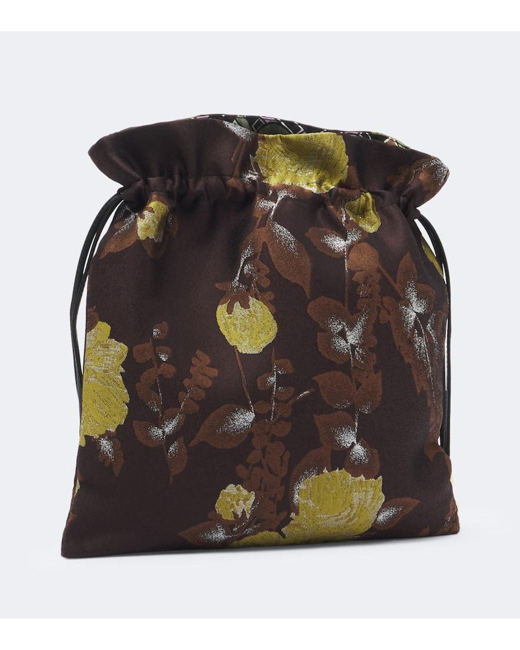 LaDoubleJ Multicolor Devon Floral Jacquard Pouch