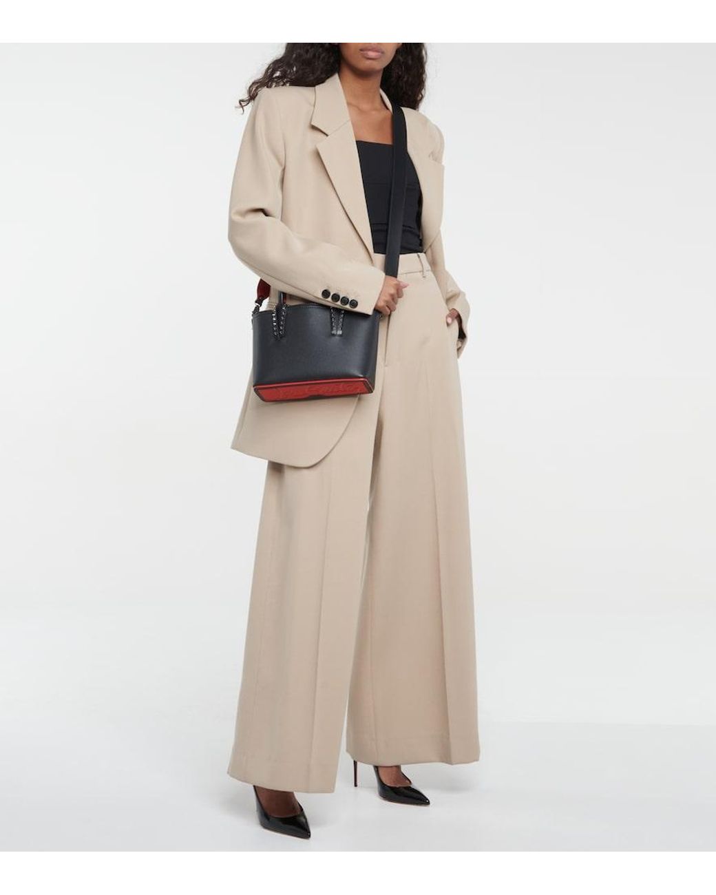 Christian Louboutin Black Mini Cabata Tote Bag