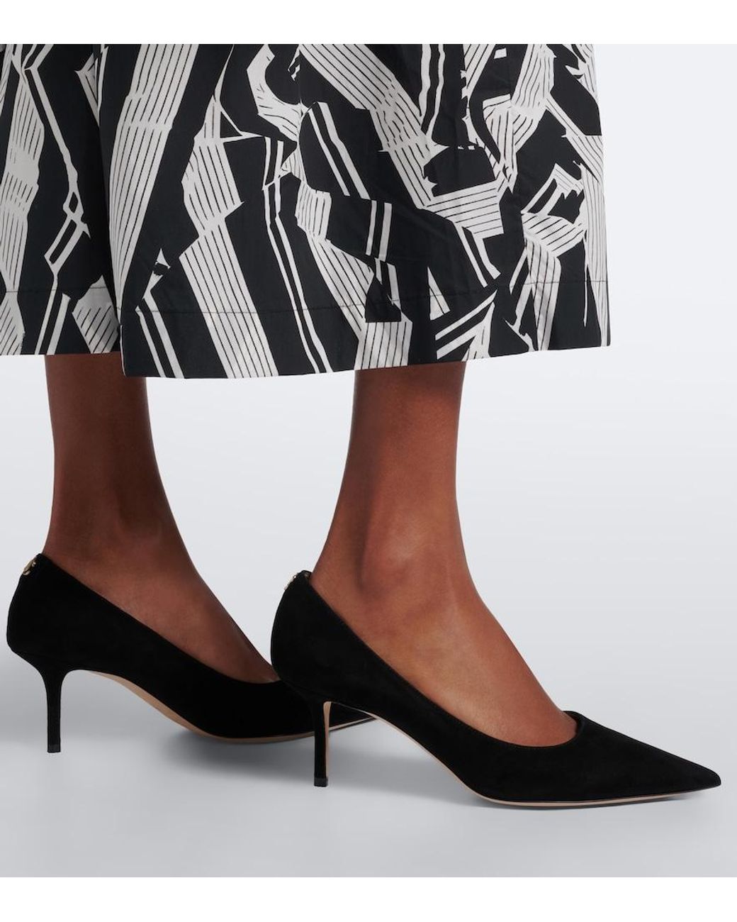 Jimmy Choo Black Love 65 Suede Pumps