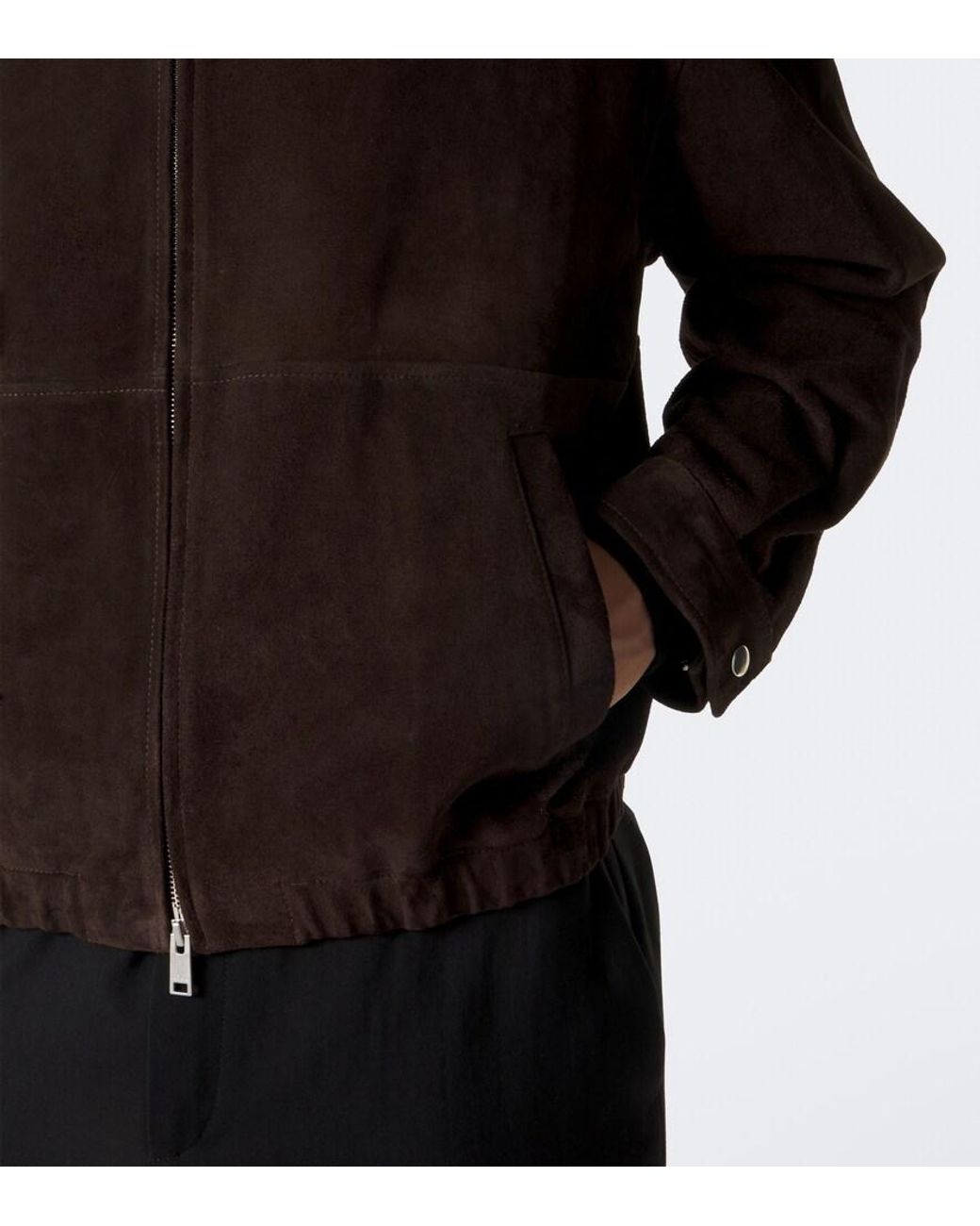 Arma Black Maddox Suede Blouson Jacket for men