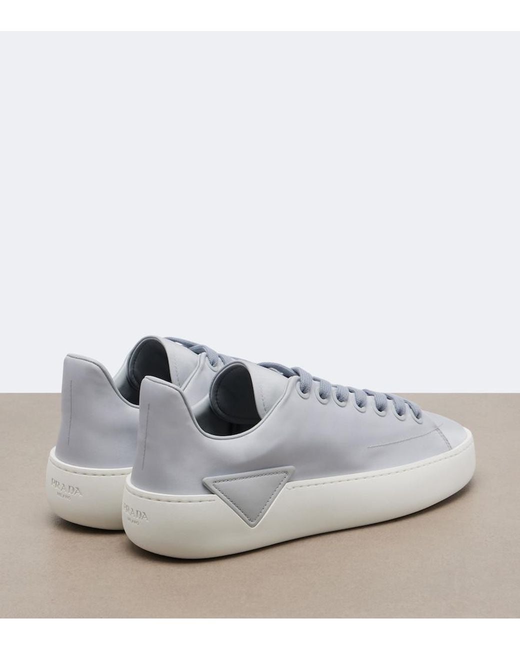 Prada White Court Re-Nylon Sneakers