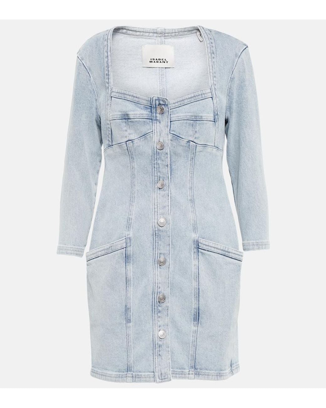 Isabel Marant Blue Vona Denim Minidress