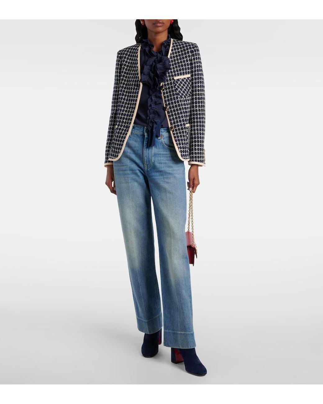 Christian Louboutin Blue Heeled Boots