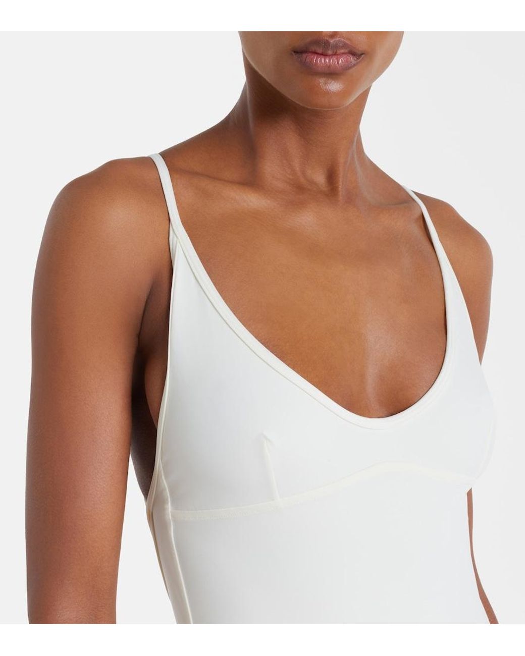 Totême White Scoop Swimsuit