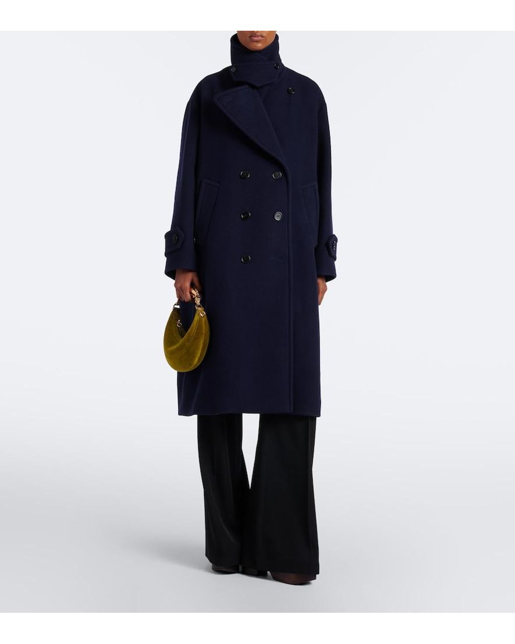Chloé Green Chain Horse Small Velvet Top-Handle Bag