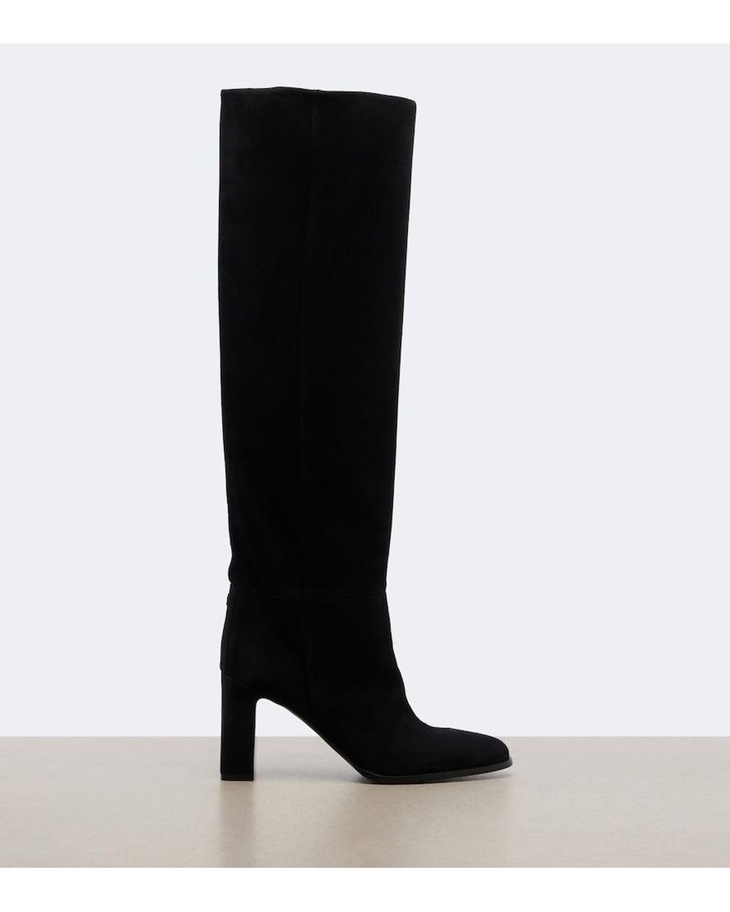Jimmy Choo Black Caly Suede Over-The-Knee Boots